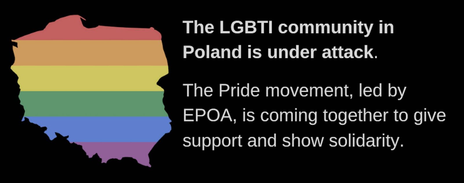 Pride movement unites to support LGBTI community under attack in Poland